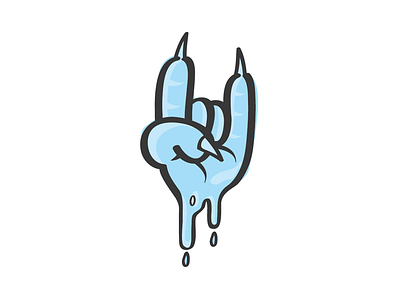 First Day of Winter blue hand vector winter yeti
