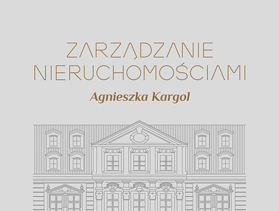 Zarządzanie nieruchomościami Agnieszka Kargol branding illustration logo vector