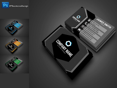 Black Modern Business card