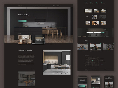 Kitchin - Kitchen Factory Landing Page + Mobile Adaptive