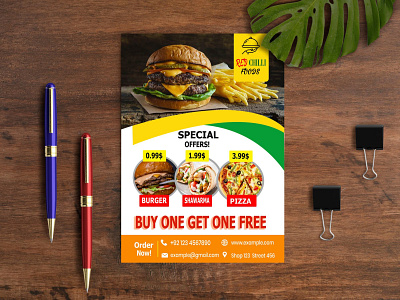 FLYER fastfood food food and drink food illustration spicy spicyfood