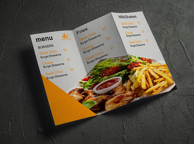 BROCHURE brochure design art fastfood food and drink food illustration
