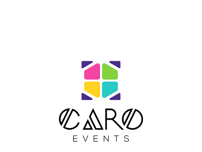 Caro Events LOGO adobe illustrator corporate identity design graphic design logo vector