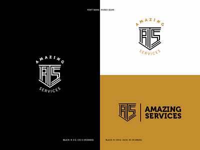 Amazing Services Logo brand identity design identity design logo design services
