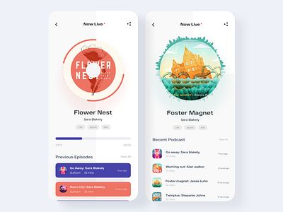 Podcast App Design