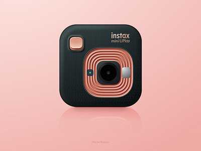 Instax App Icon 3d app app design app icon daily ui design digital icon illustration mobile ui ui design