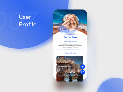 User Profile app app design daily ui dailyui design digital interface mobile app design ui ui design userinterface ux vector