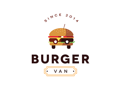 Logo Burgervan branding burger comic fast food food identity illustration logo van