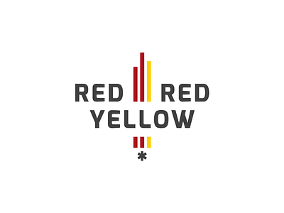 Red Red Yellow agency branding creative illustration logo minimal red yellow