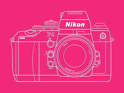 Nikon F4 35mm 50mm analog camera f4 film lens nikon retro vintage