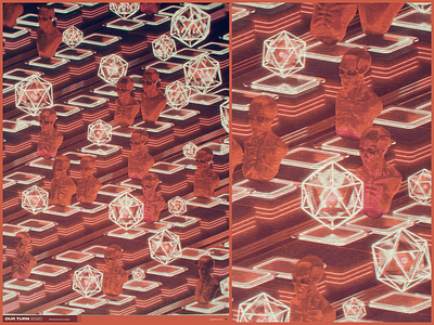 Disco Virus ✨ 3d 3dsmax 80s 90s analog c4d cgi cinema4d disco glitch illustration lava maya octane oldschool render retro skull texture vhs
