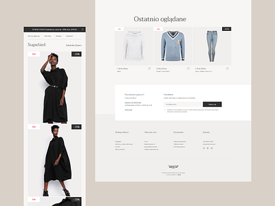 Clothing boutique eCommerce UX/UI design boutique branding clothes ecommerce fashion graphic design interface layout line logo minimal modern service template ui ux web webshop website wireframe