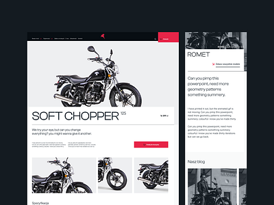 Motorcycle Manufacturer eCommerce Design