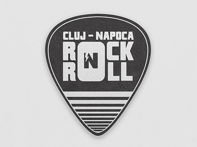 Cluj Napoca Rock 'n Roll booking branding concert design graphicdesign guitar guitar pick logo logo design music rock n roll vector visual identity