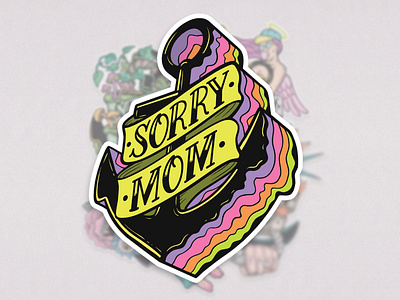 Jelly - Sorry Mom Stickers