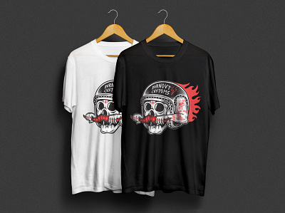 Burnout Customs T-Shirt bike biker bikeshop branding design digitalillustration drawing graphicdesign helmet illustration illustration art illustrator logo merch merchandise motorcycle skull