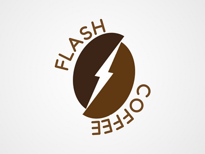 Flash Coffee Logo coffee logo thunder