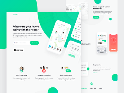 App Landing Page clean landing page ui ux web design