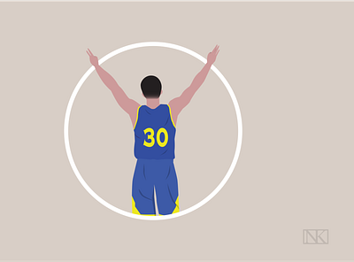 STEPHEN CURRY ILLUSTRATION abstract adobe basketball conceptual curry design fun illustration illustrator nba nba playoffs stephen curry