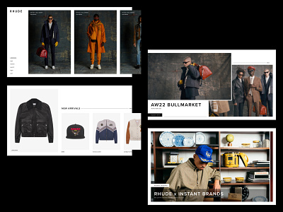 Rhude Landing Page Redesign - Concept clean conceptual e commerce ecommerce figma fun landingpage landingspage ui ux