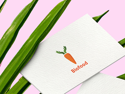 Biofood branding logo vector