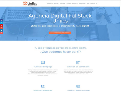 Agencia Digital FullStack Uniics branding illustration logo logodesign ux uxdesign