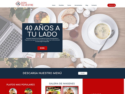 Brand redesign and website of the restaurant Don Silvestre branding design logo logodesign typography