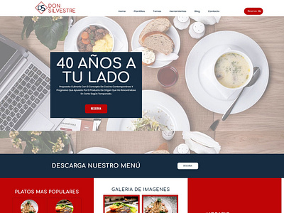 Brand redesign and website of the restaurant Don Silvestre