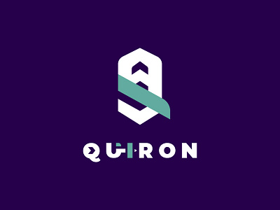 Quiron branding design icon logo typography