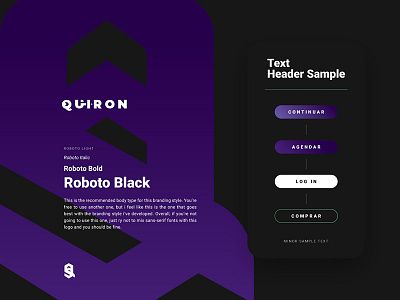 Quiron UI Guidelines app branding design flat icon identity logo type typography ui ux web website