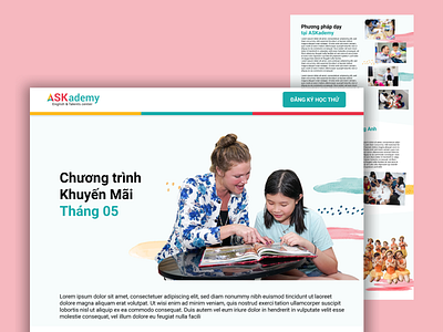Education Landing page advertising design graphic design ui ux website