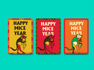 Happy Mice Year 2020 design graphic design illustration