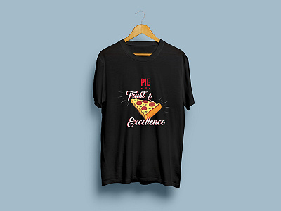 Pie of Trust and Excellence T-shirt design design graphic design typogaphy vector