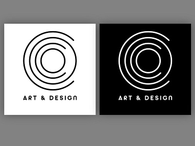 Logo for Coco Art & Design branding design fashion fashion brand flat illustrator logo minimal typography vector