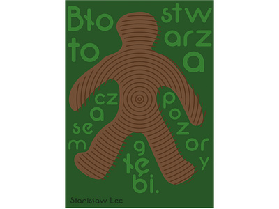 Stanisław Lec quote illustration poster art typography vector