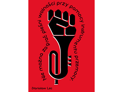 Stanisław Lec poster illustration poster art typography vector