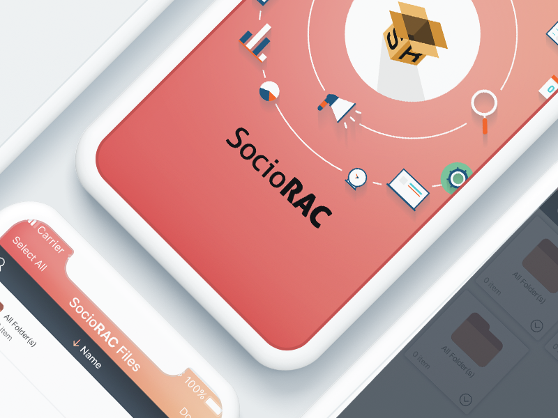 Sociorac Mobile Application Design By Gautam Murarka design application mobile