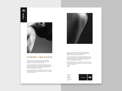 FEMME FREEDOM 2019 trends black black white clean digital feminism logo mondrian photo sample trend trending typography ui ux uxui web website