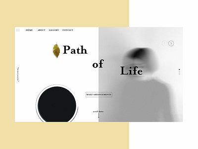 Path of Life 2019 2019 trends best shot best shots clean design digital figma interface layout minimal overlapping typography ui ux web webdesign