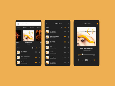 Music App app interface music music app music player ui ux
