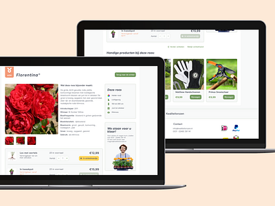 Flower Webshop design figma ui ux web webdesign webshop