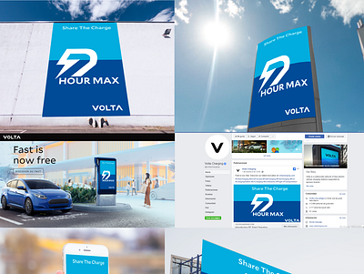 charge volta by Makeleader advertising brand design car charge iconography