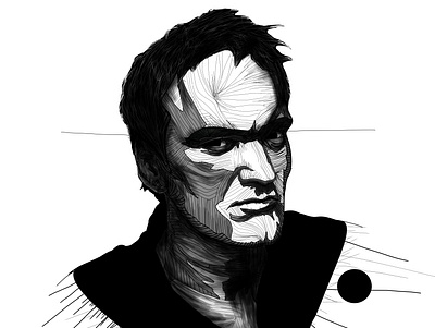 QuentINK Tarantino adobe black digitalart ink lineart photoshop quentin tarantino wacom