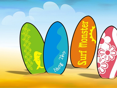 Surfboard Design for Kids Game
