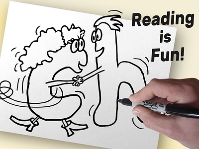 Learning to Read characters children drawing educational edutainment illustration kids kids art reading teaching video editing