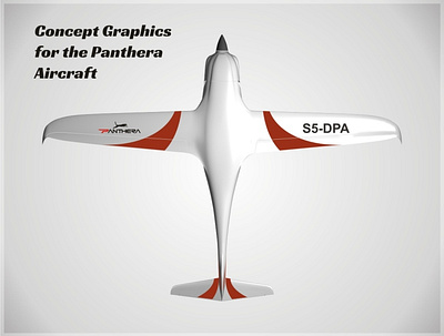 Panthera Concept Art, Bottom aircraft applied graphics branding concept art graphic design vehicle graphics