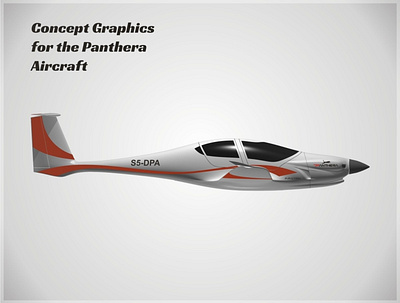 Panthera Concept Art, Side aircraft applied graphics branding concept art graphic design vehicle graphics