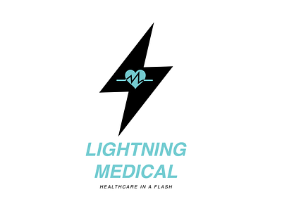 Lightning Medical Logo design graphic design logo medical