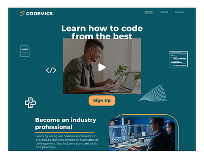 Codemics website brand design branding design graphic design ui ui design ux web development website website development