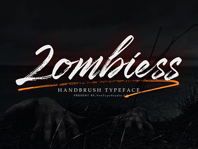 Zombiess HANDBRUSH TYPEFACE